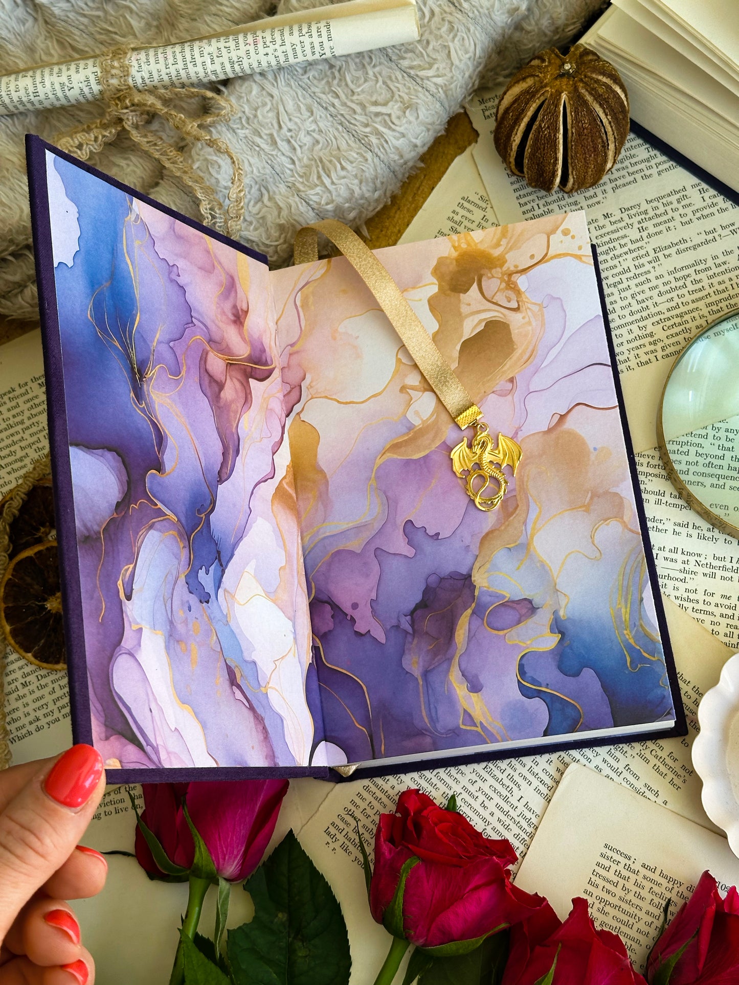 Fourth Wing / Iron Flame by Rebecca Yarros Custom Book Rebind - The Empyrean - The Classic Editions | Handmade, Special Edition (Copy)