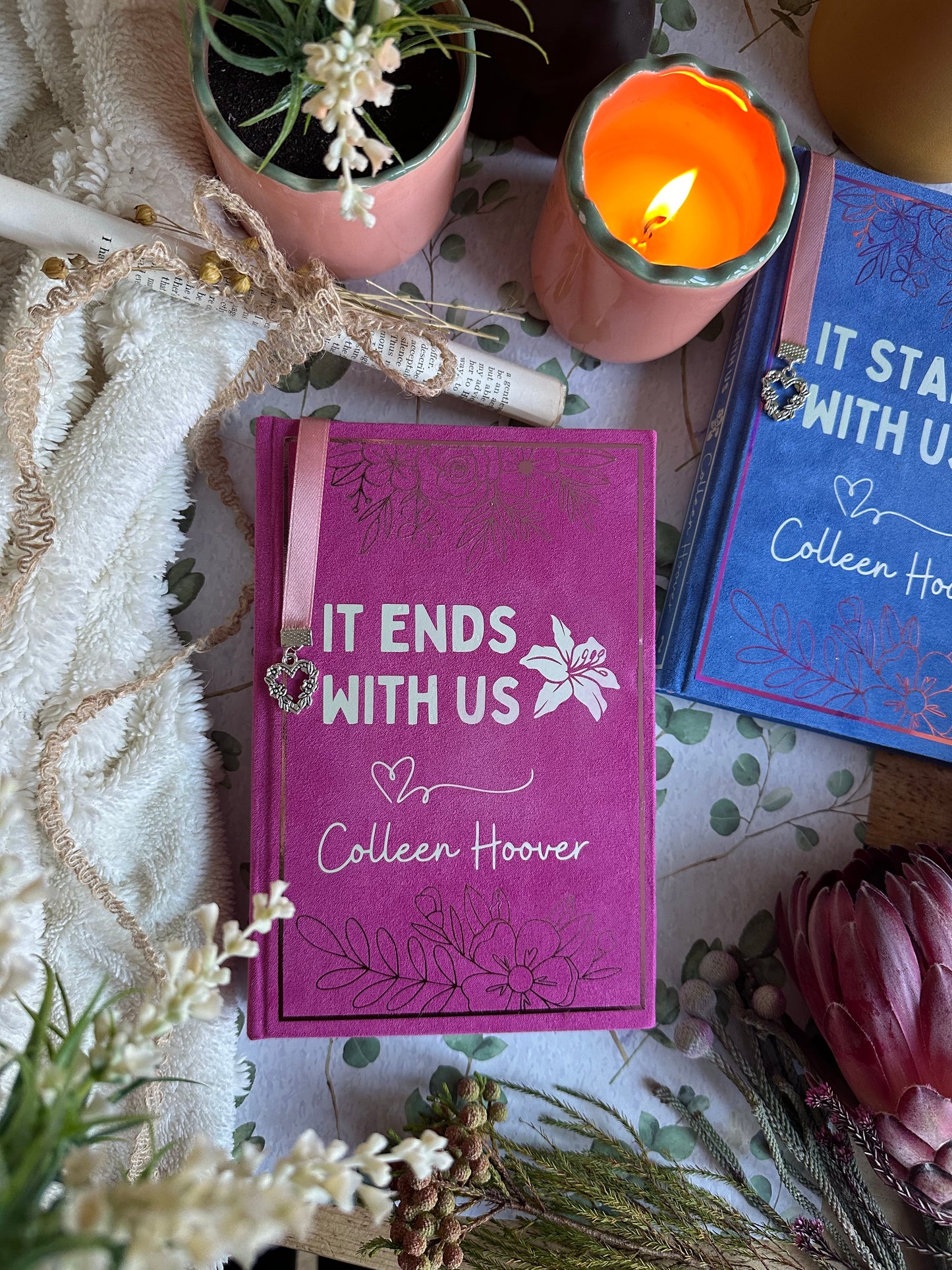 It Ends With Us / It Starts With Us by Colleen Hoover Custom Book Rebind | Handmade, Rebind, Special Edition