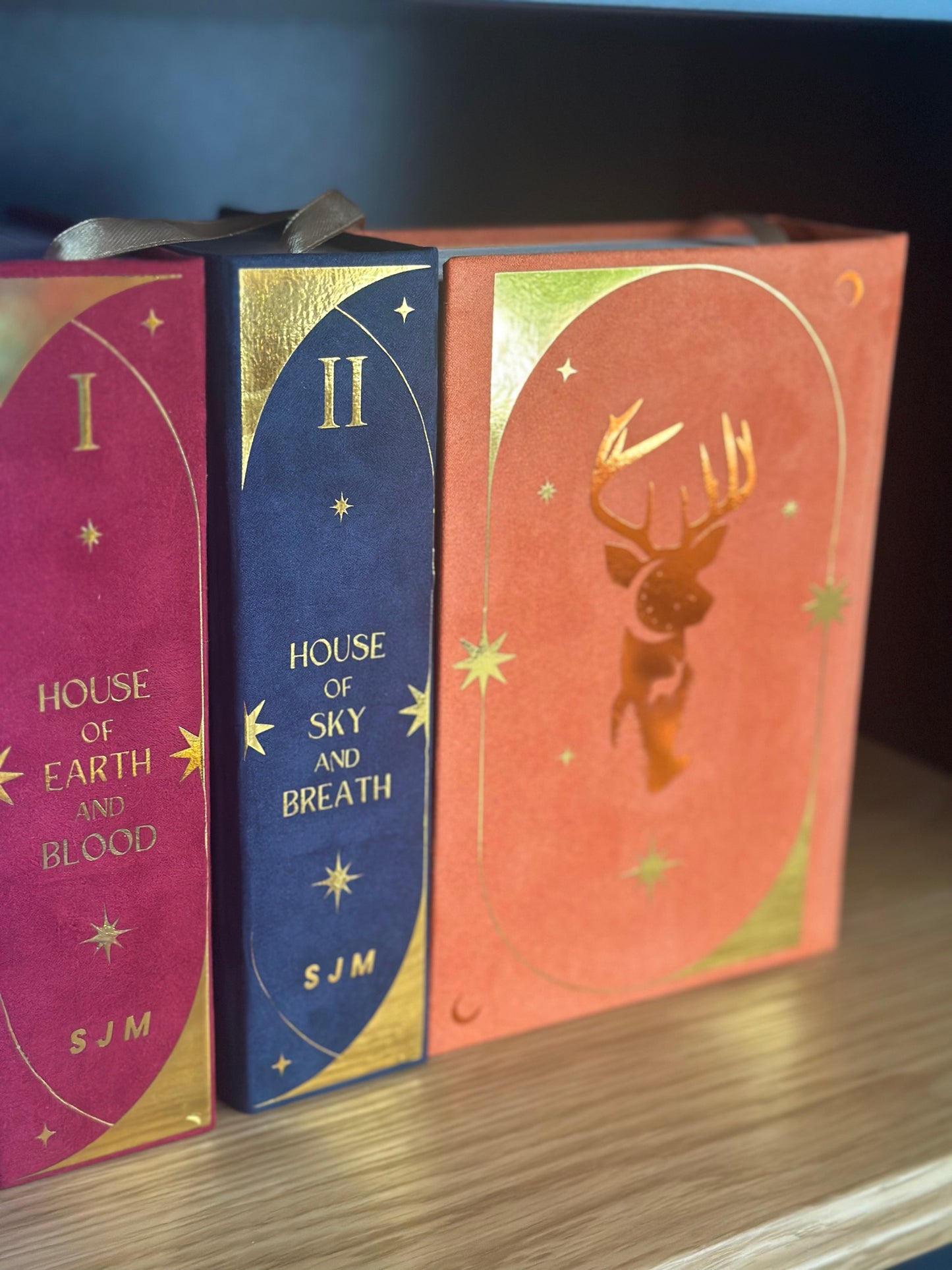 Crescent City series by Sarah J. Maas - Crescent City by Sarah J. Maas - House of Earth and Blood / Sky and Breath / Flame and Shadow | Handmade, Rebind, Special Edition