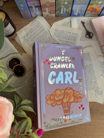 Dungeon Crawler Carl series by Matt Dinniman - The Royal Court of Princess Donut PURPLE editions - custom book rebinds, special editions