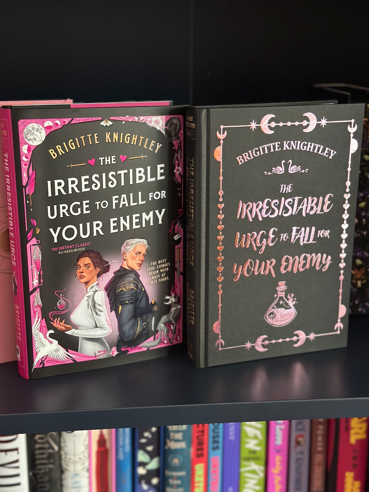 Make Your Own Special Edition book - The Irresistible Urge to Fall For Your Enemy by Brigitte Knightley Ready to Iron On Book Design - Vinyl