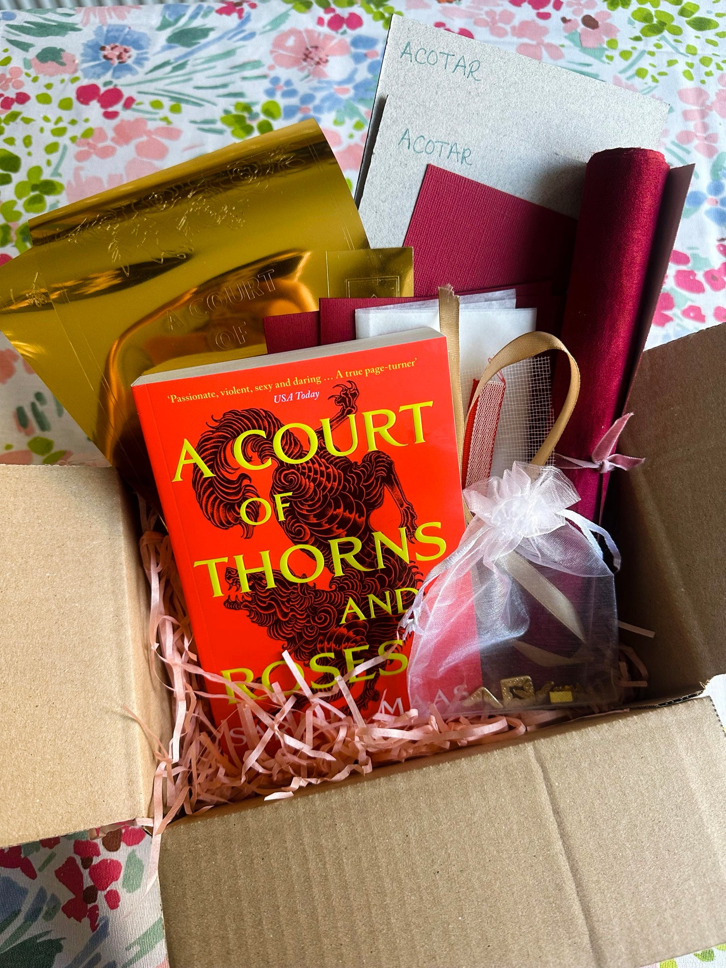DIY Complete Book Binding Kit for ACOTAR including tutorial videos access - all materials and optional tool kit