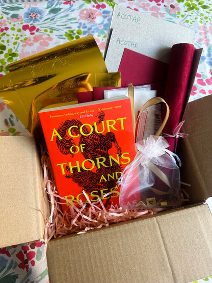 DIY Complete Book Binding Kit for ACOTAR including tutorial videos access - all materials and optional tool kit