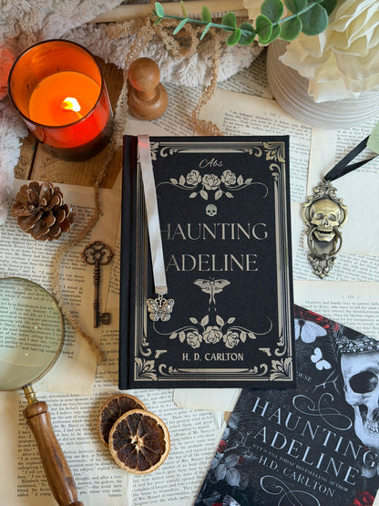Haunting Adeline and Hunting Adeline The Cat and Mouse Duet by H. D. Carlton - Custom Book Rebind, Handmade, Dark Romance