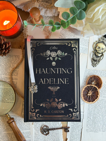 Haunting Adeline and Hunting Adeline The Cat and Mouse Duet by H. D. Carlton - Custom Book Rebind, Handmade, Dark Romance