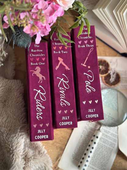RIVALS series by Jilly Cooper Custom Book Rebind - The Rutshire Chronicles | Handmade, Rebind, Special Edition