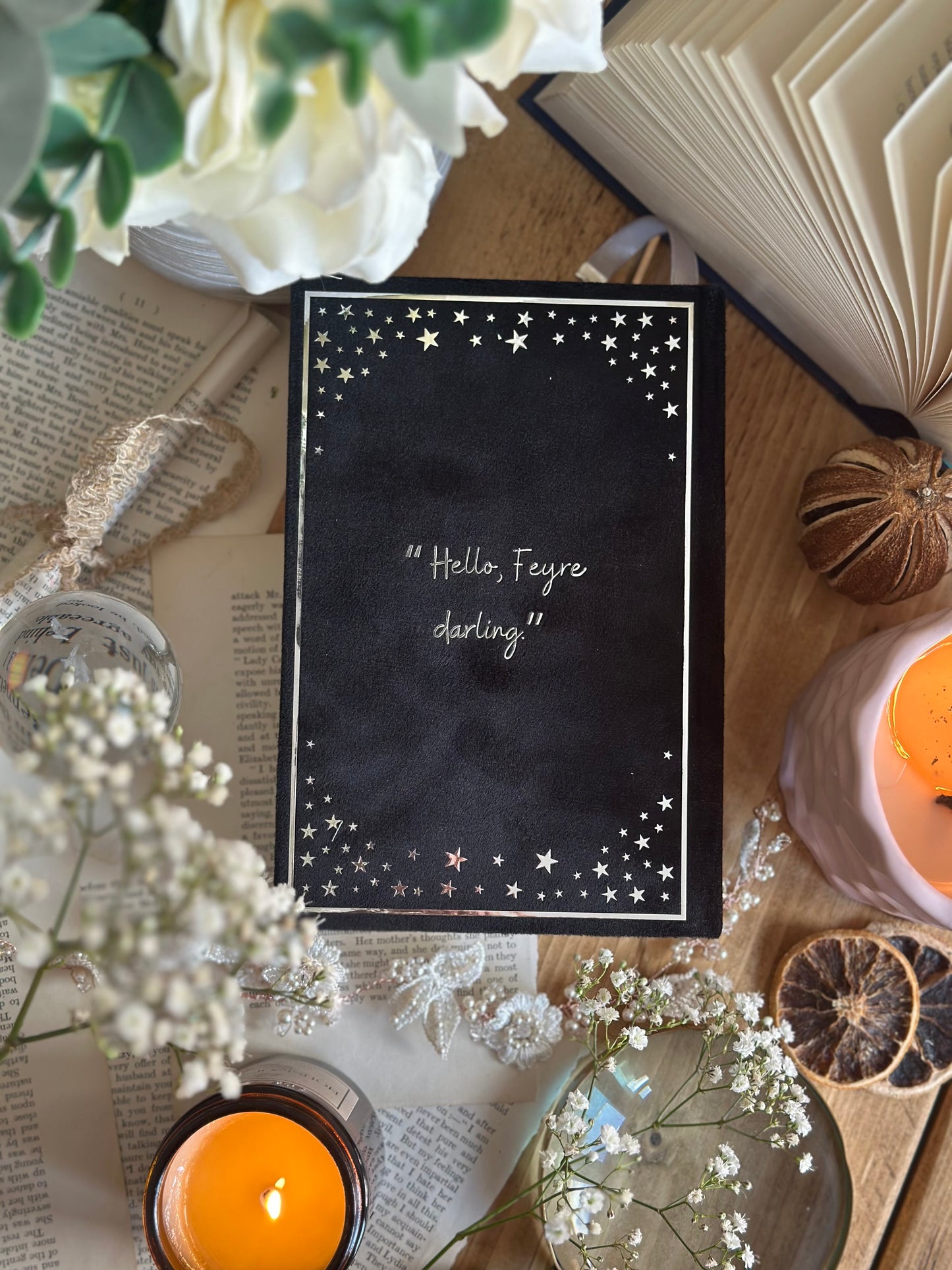 A Court of Thorns & Roses by Sarah J. Maas - The Velaris Edition | Black and Silver, ACOTAR, Handmade, Rebind, Special Edition