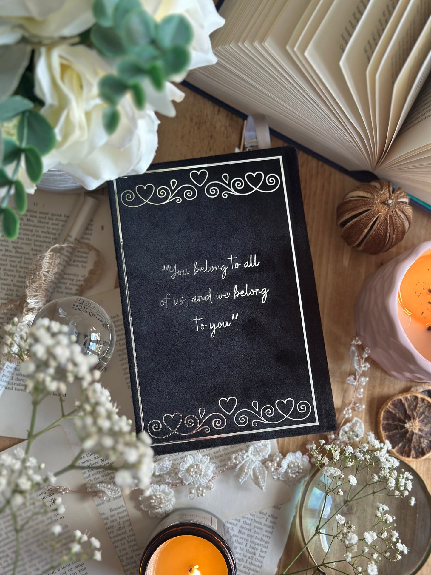 A Court of Thorns & Roses by Sarah J. Maas - The Velaris Edition | Black and Silver, ACOTAR, Handmade, Rebind, Special Edition