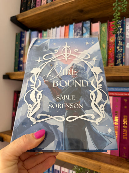 Dire Bound by Sable Sorenson Custom Book Rebind with artwork by Minart 1405| Handmade, Special Edition