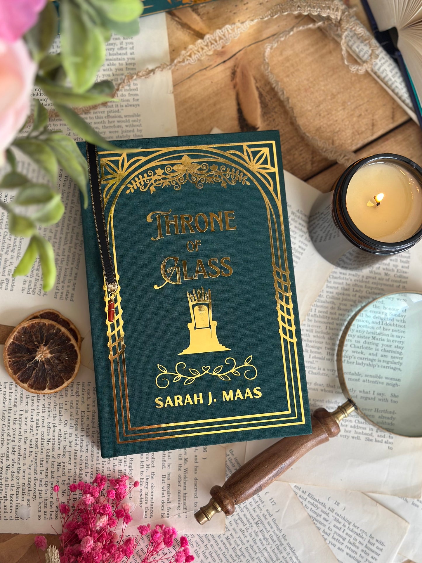 Throne of Glass by Sarah J. Maas | Handmade, Rebind, Special Edition