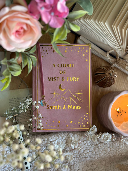 A Court of Thorns & Roses by Sarah J. Maas - The Elaine Edition | Pink Ombré, ACOTAR, Handmade, Rebind, Special Edition