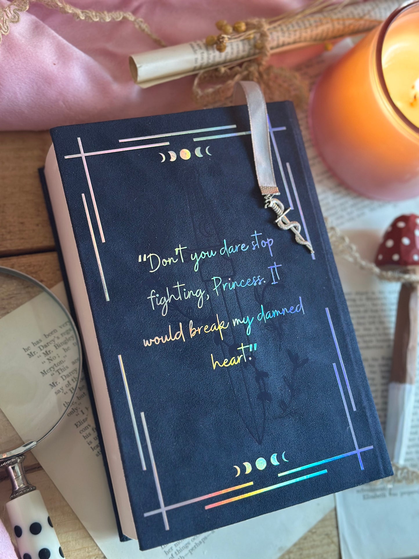 The Serpent and the Wings of Night / The Ashes and the Star-Cursed King (Crowns of Nyaxia) Custom Book Rebind | Handmade, Rebind, Special Edition (Copy)