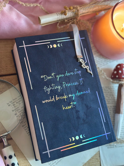 The Serpent and the Wings of Night / The Ashes and the Star-Cursed King (Crowns of Nyaxia) Custom Book Rebind | Handmade, Rebind, Special Edition (Copy)