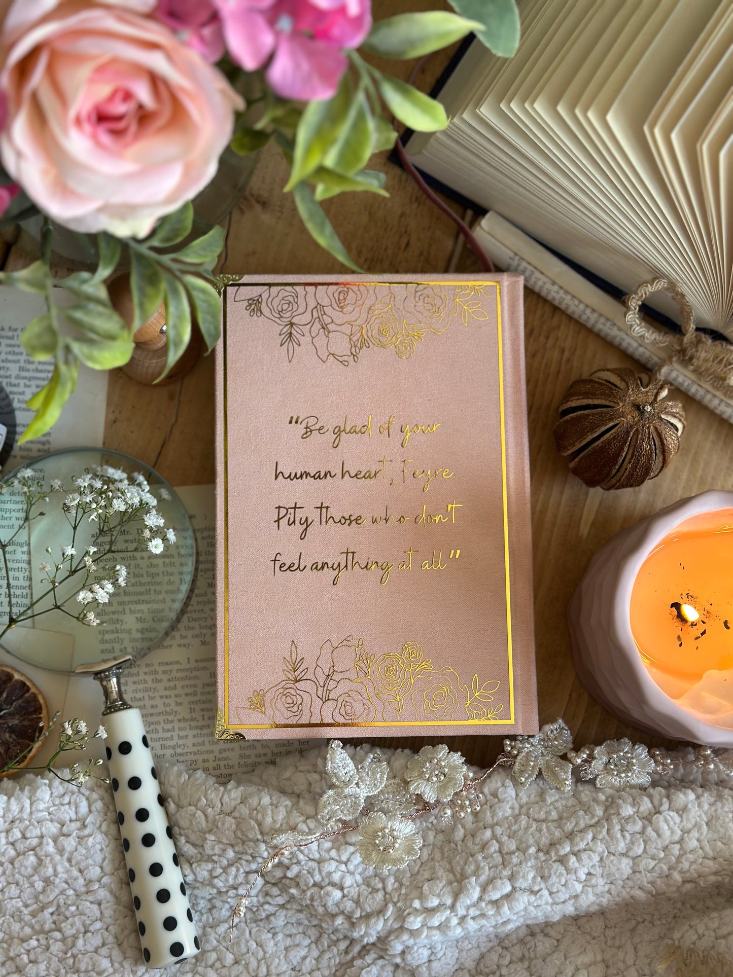 A Court of Thorns & Roses by Sarah J. Maas - The Elaine Edition | Pink Ombré, ACOTAR, Handmade, Rebind, Special Edition
