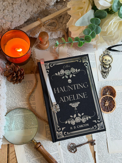 Haunting Adeline and Hunting Adeline The Cat and Mouse Duet by H. D. Carlton - Custom Book Rebind, Handmade, Dark Romance
