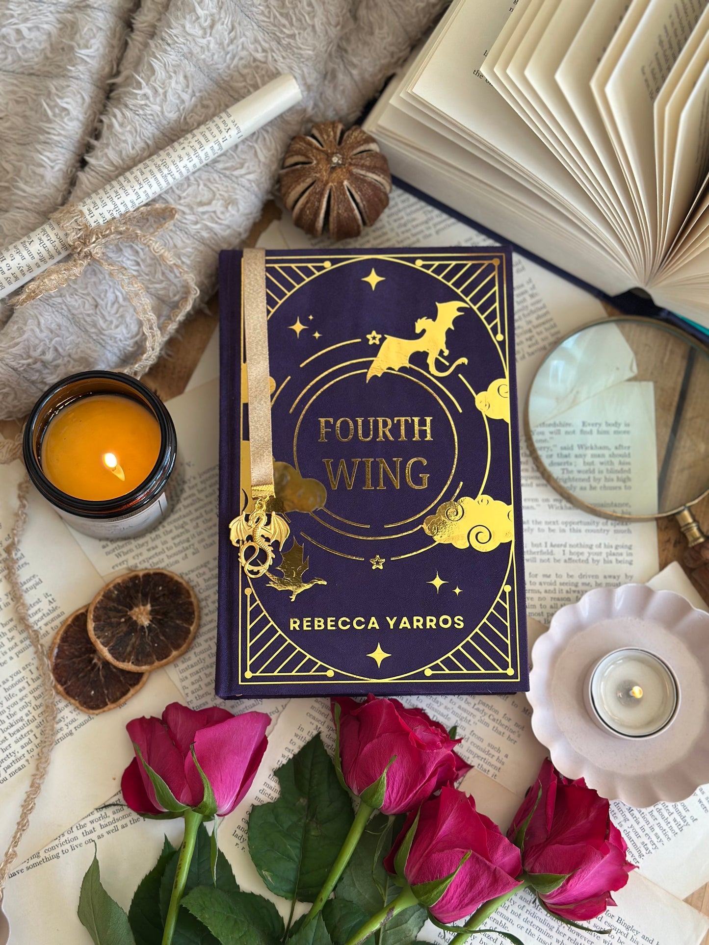 Fourth Wing / Iron Flame by Rebecca Yarros Custom Book Rebind - The Empyrean - The Classic Editions | Handmade, Special Edition (Copy)