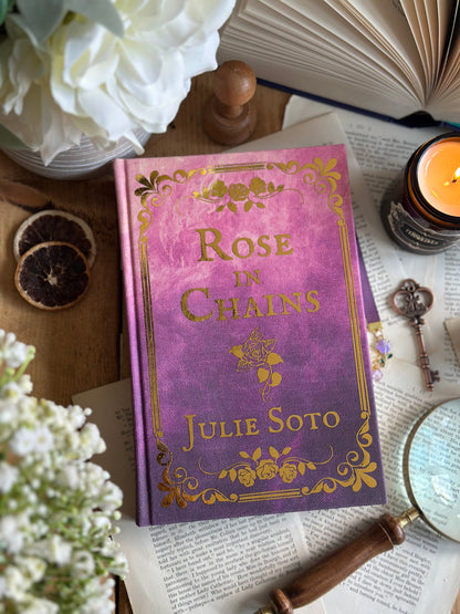 Rose in Chains by Julie Soto Custom Book Rebind | Handmade, Special Edition