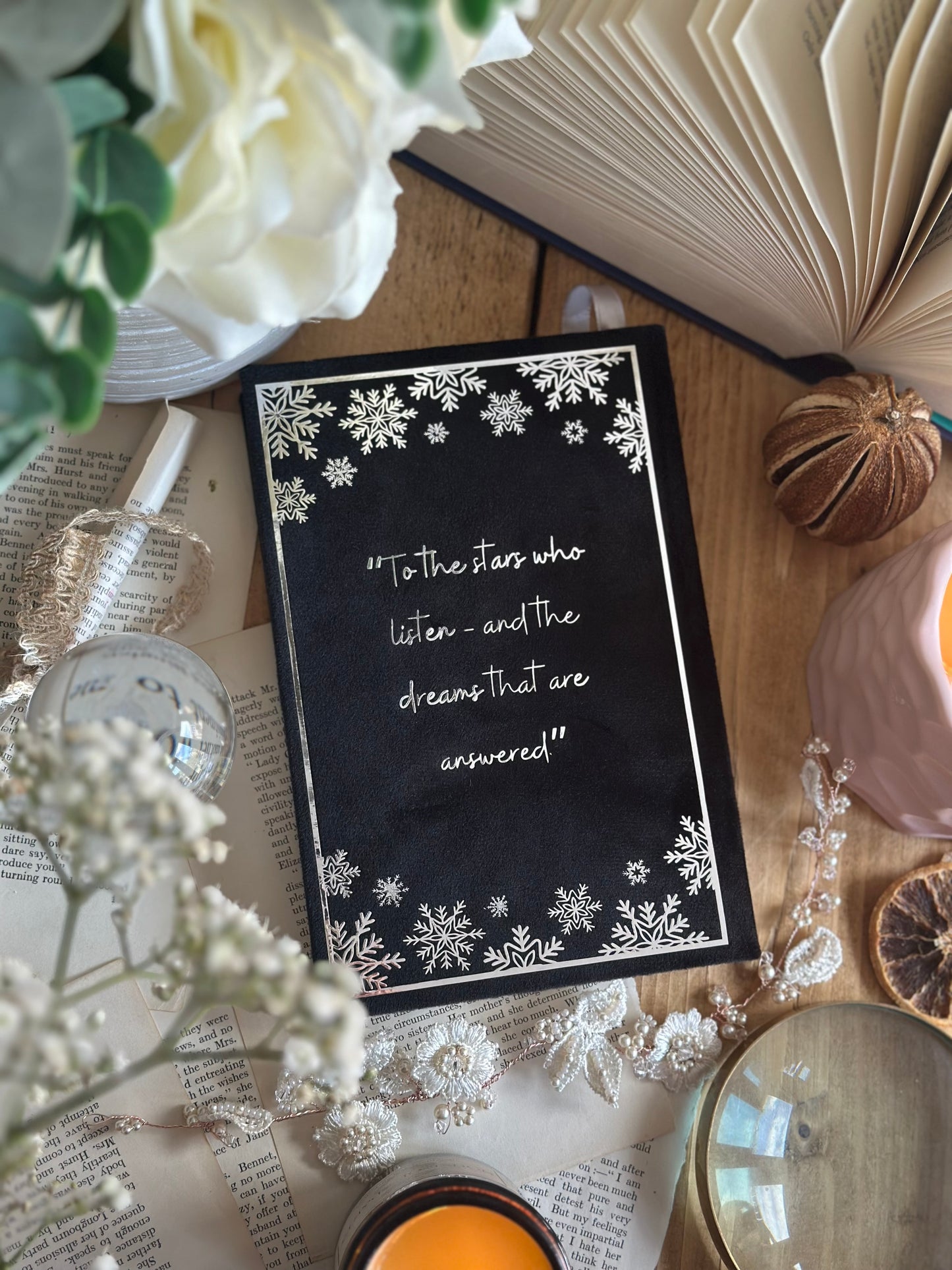 A Court of Thorns & Roses by Sarah J. Maas - The Velaris Edition | Black and Silver, ACOTAR, Handmade, Rebind, Special Edition
