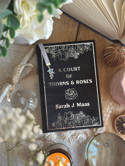 A Court of Thorns & Roses by Sarah J. Maas - The Velaris Edition | Black and Silver, ACOTAR, Handmade, Rebind, Special Edition