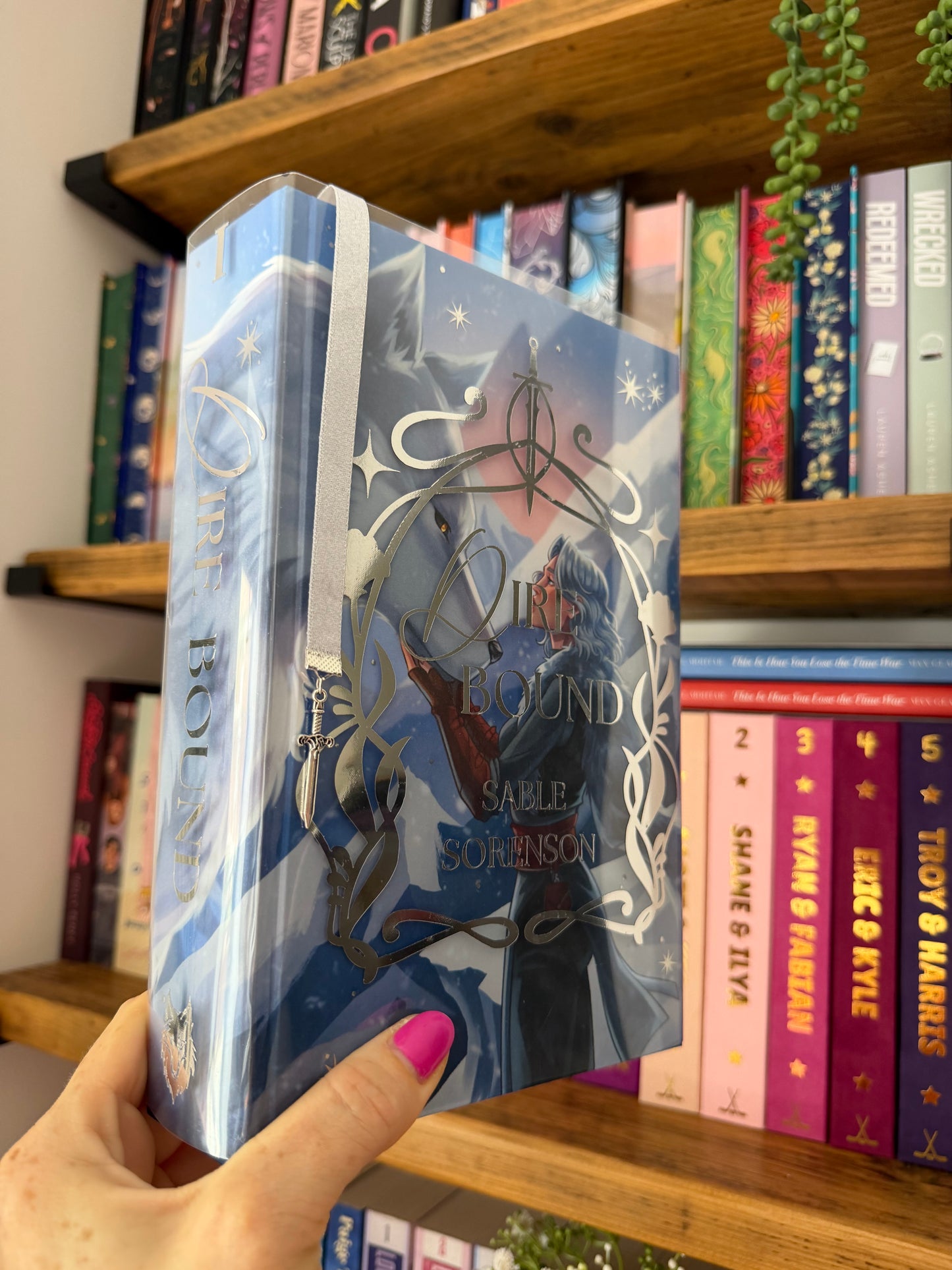 Dire Bound by Sable Sorenson Custom Book Rebind with artwork by Minart 1405| Handmade, Special Edition