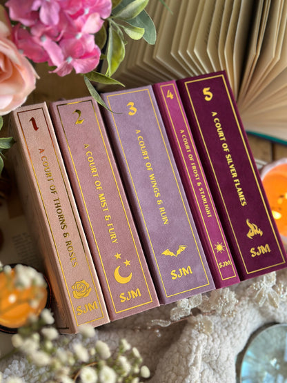 A Court of Thorns & Roses by Sarah J. Maas - The Elaine Edition | Pink Ombré, ACOTAR, Handmade, Rebind, Special Edition