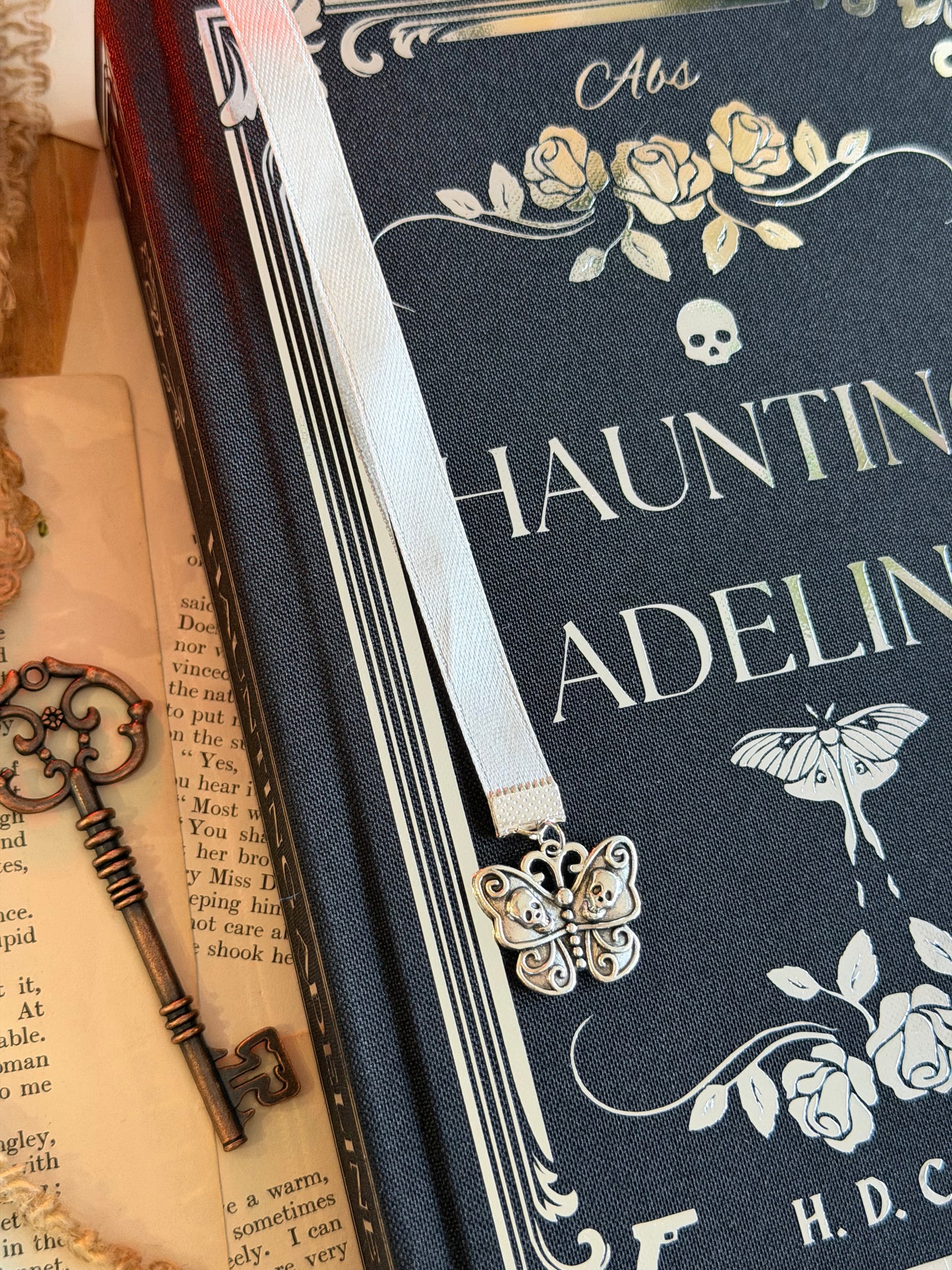 Haunting Adeline and Hunting Adeline The Cat and Mouse Duet by H. D. Carlton - Custom Book Rebind, Handmade, Dark Romance