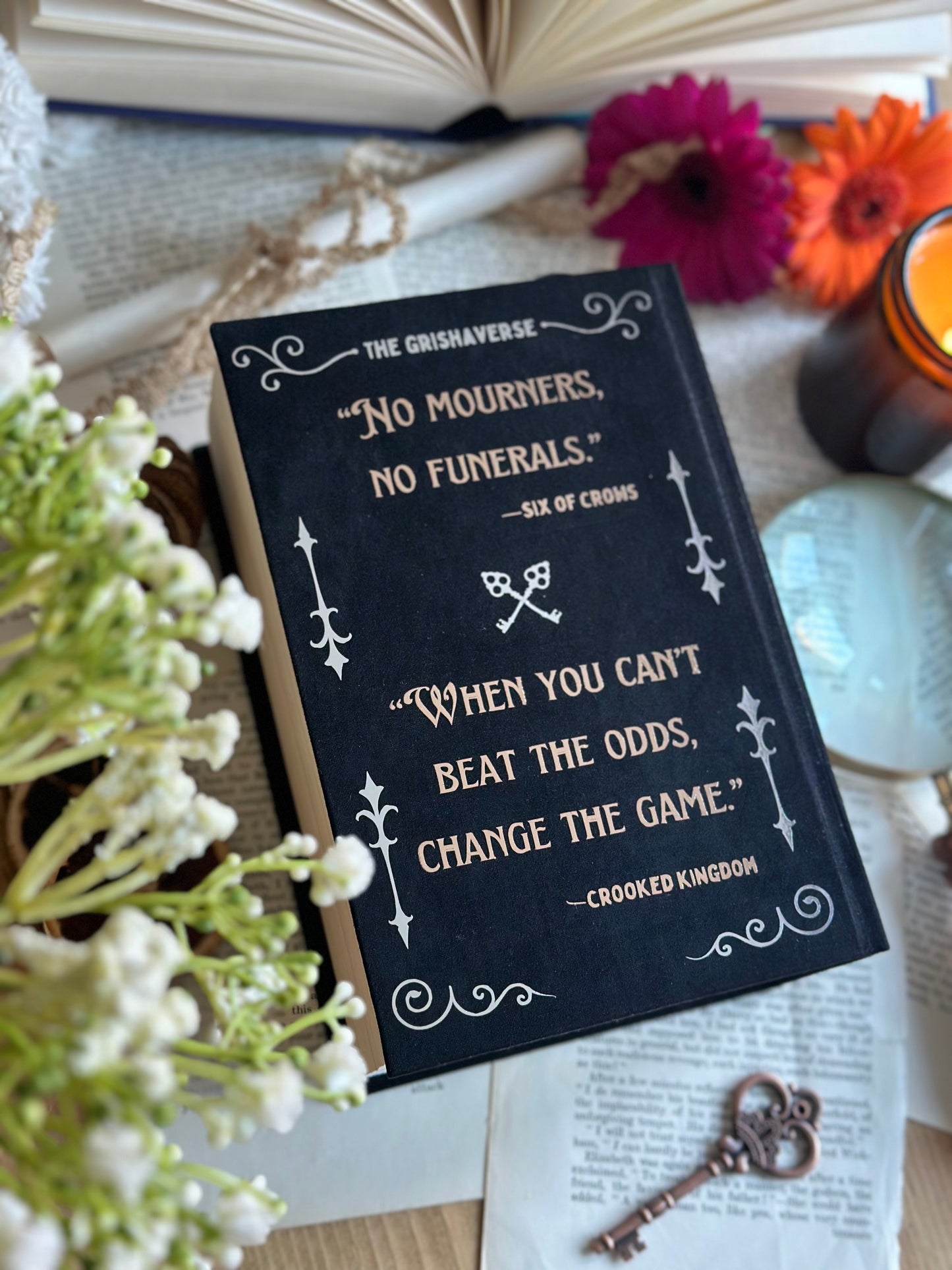 Six of Crows and Crooked Kingdom duology / omnibus by Leigh Bardugo Custom Book Rebind | Handmade, Special Edition
