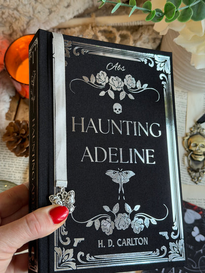 Haunting Adeline and Hunting Adeline The Cat and Mouse Duet by H. D. Carlton - Custom Book Rebind, Handmade, Dark Romance