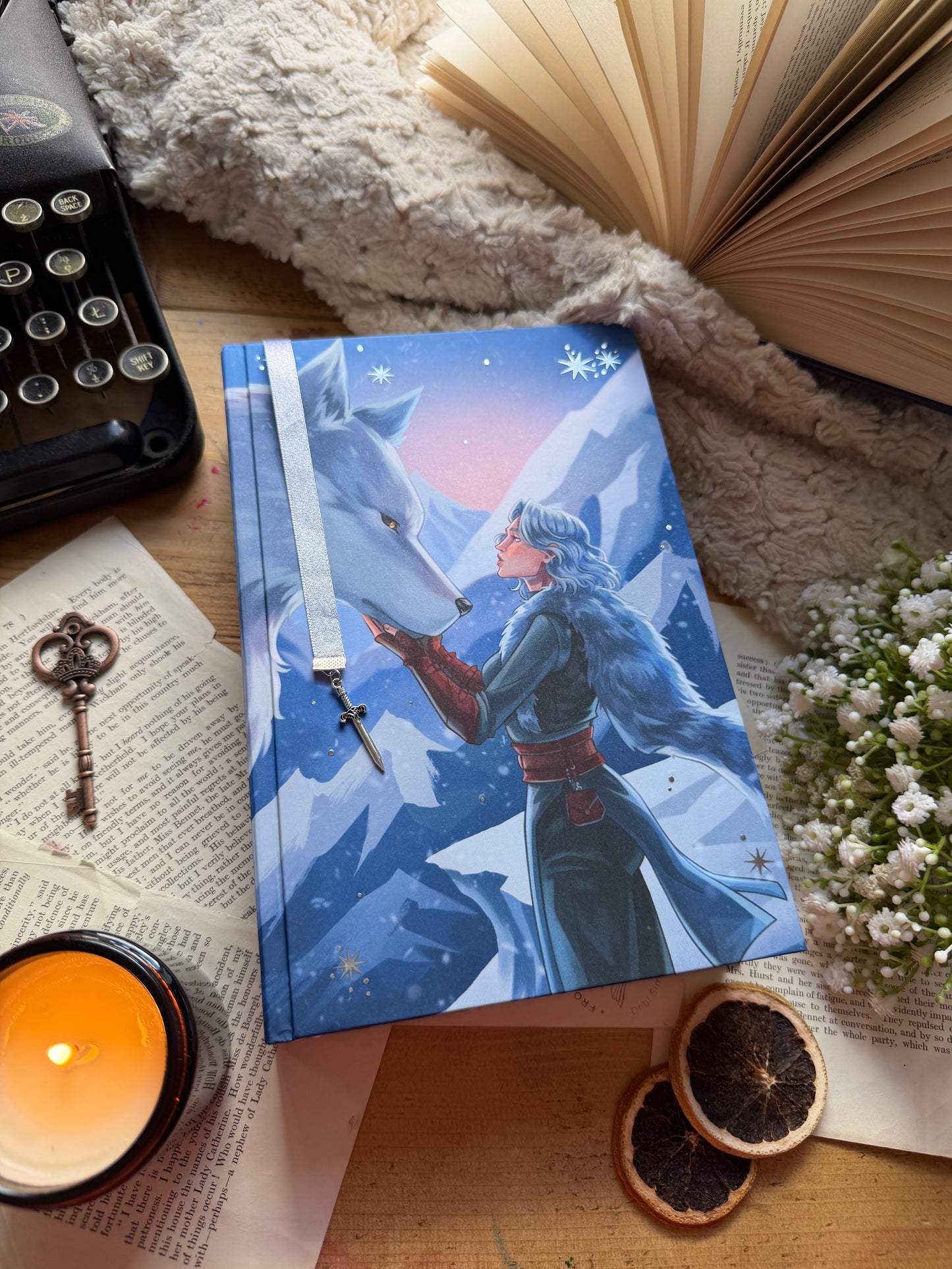 Dire Bound by Sable Sorenson Custom Book Rebind with artwork by Minart 1405| Handmade, Special Edition