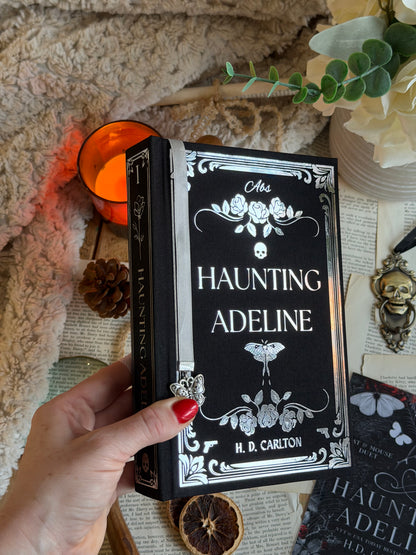 Haunting Adeline and Hunting Adeline The Cat and Mouse Duet by H. D. Carlton - Custom Book Rebind, Handmade, Dark Romance