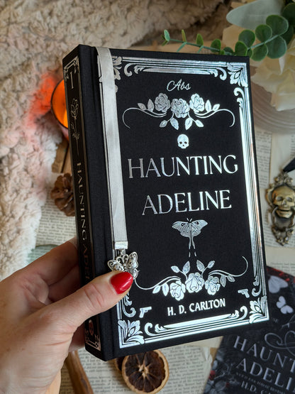 Haunting Adeline and Hunting Adeline The Cat and Mouse Duet by H. D. Carlton - Custom Book Rebind, Handmade, Dark Romance