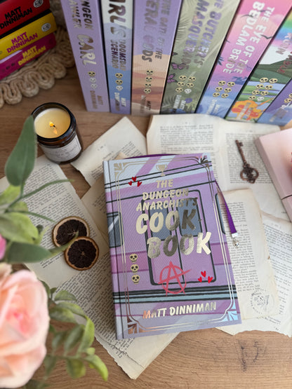 Dungeon Crawler Carl series by Matt Dinniman - The Royal Court of Princess Donut PURPLE editions - custom book rebinds, special editions