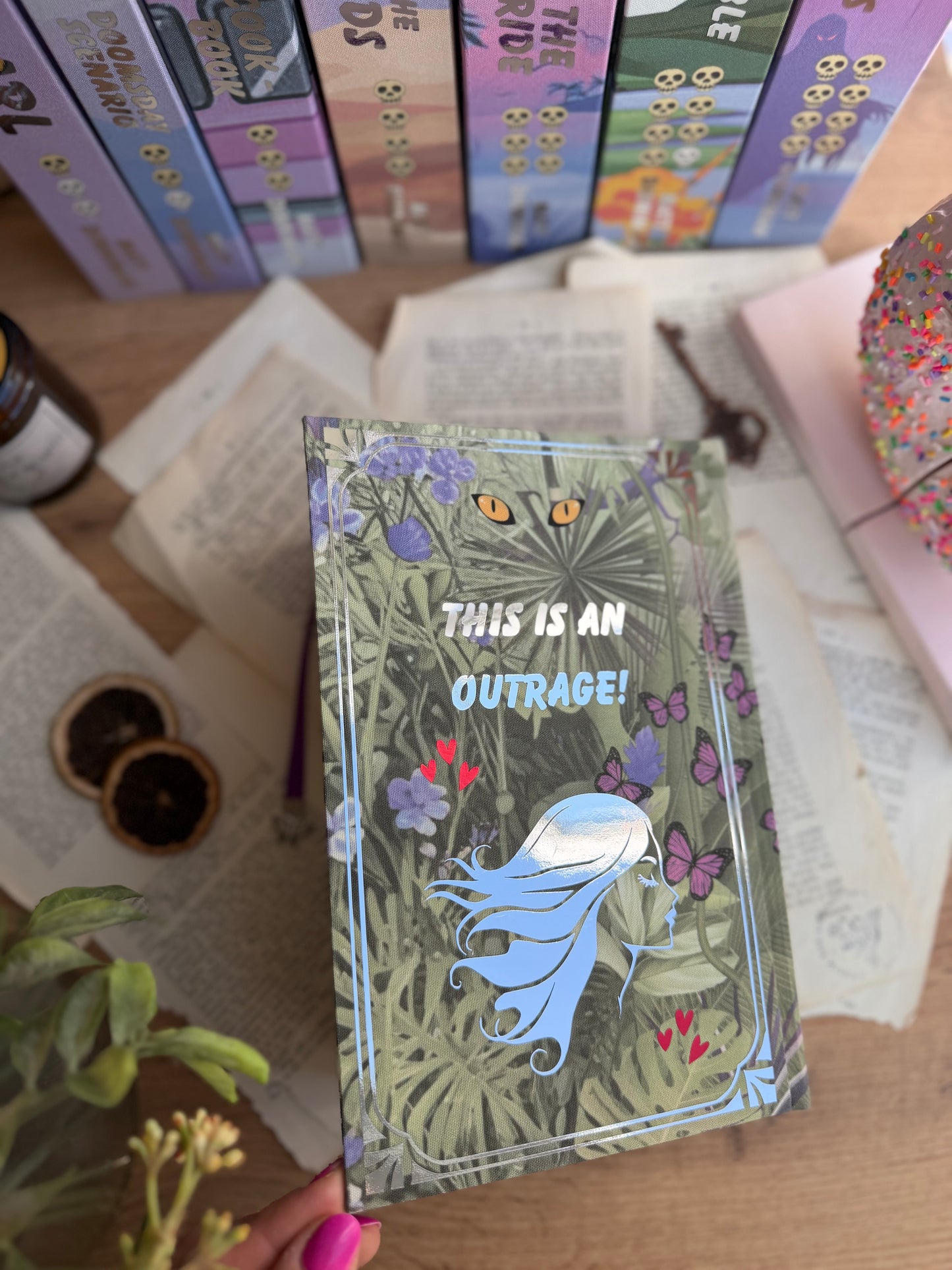 Dungeon Crawler Carl series by Matt Dinniman - The Royal Court of Princess Donut PURPLE editions - custom book rebinds, special editions
