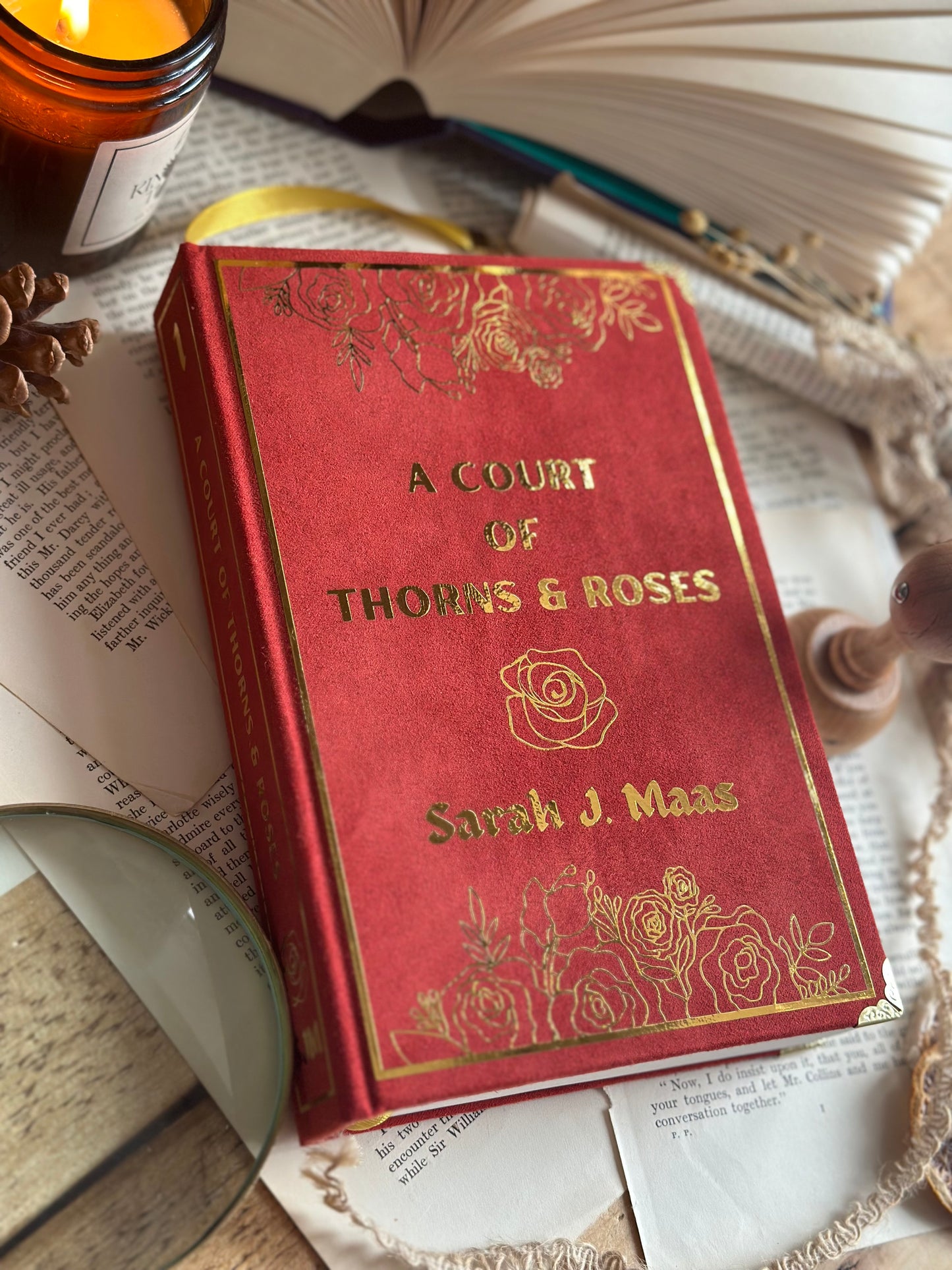 A Court of Thorns & Roses by Sarah J. Maas - Standard Edition | ACOTAR, Handmade, Rebind, Special Edition