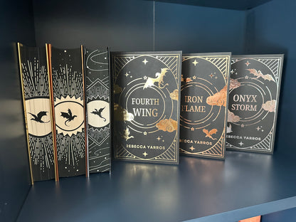 Make Your Own Special Edition Book - Fourth Wing, Iron Flame and Onyx Storm ready made, iron on vinyl designs (Handmade, Crafts, Books)
