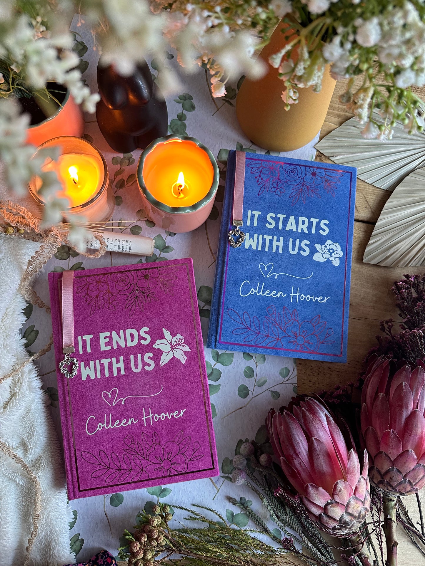 It Ends With Us / It Starts With Us by Colleen Hoover Custom Book Rebind | Handmade, Rebind, Special Edition