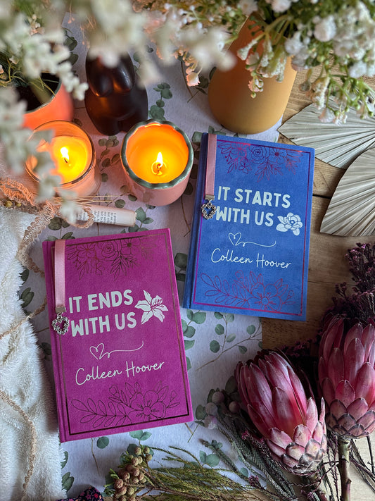 It Ends With Us / It Starts With Us by Colleen Hoover Custom Book Rebind | Handmade, Rebind, Special Edition