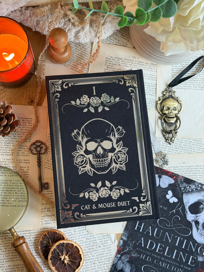 Haunting Adeline and Hunting Adeline The Cat and Mouse Duet by H. D. Carlton - Custom Book Rebind, Handmade, Dark Romance