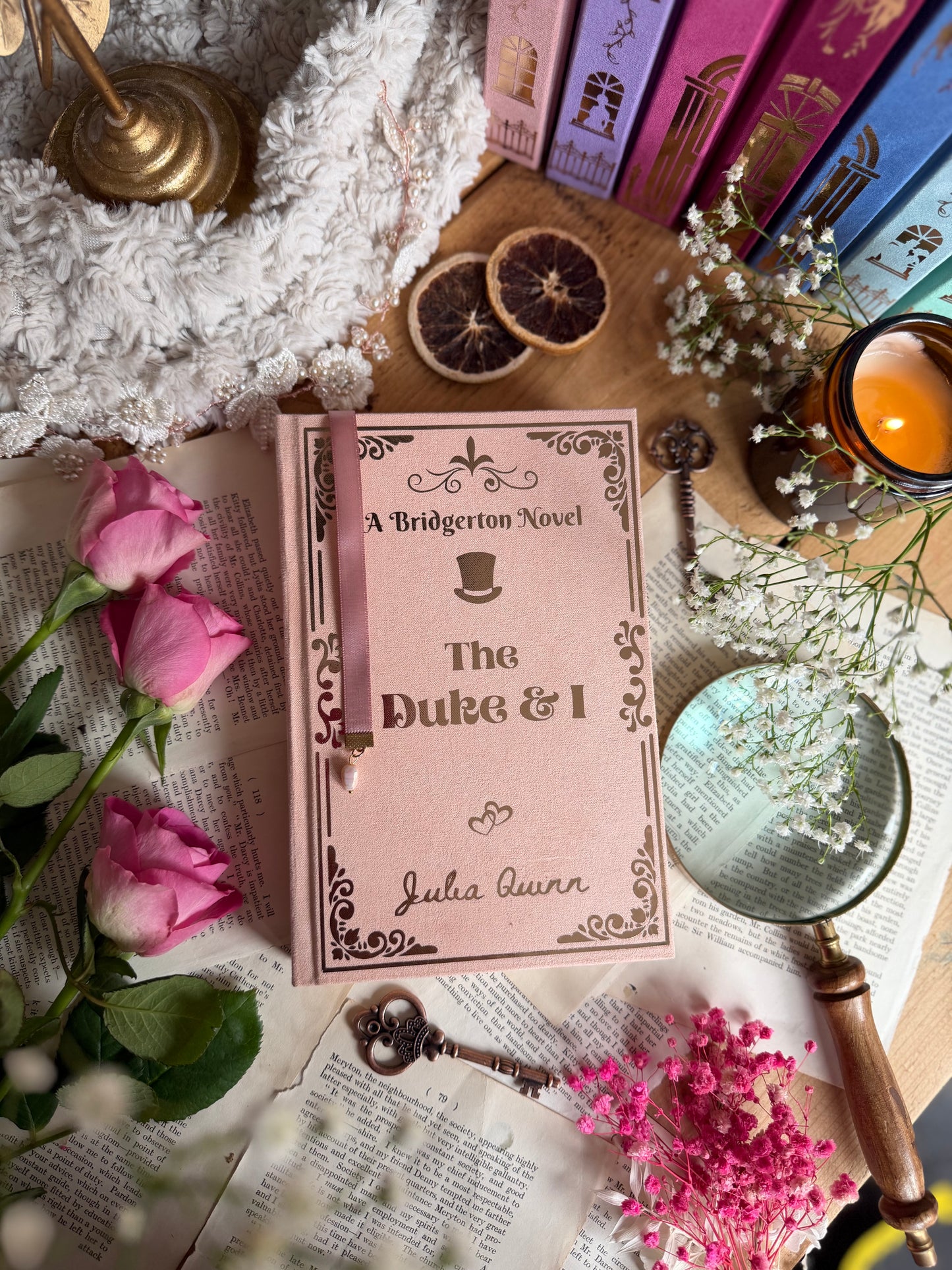 Bridgerton series by Julia Quinn | Handmade, Rebind, Special Edition, Romance Books
