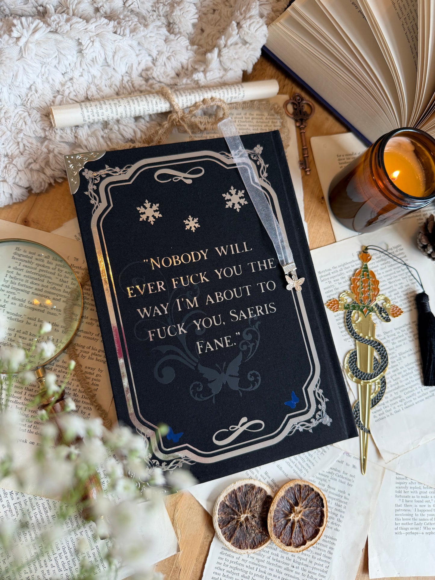 Quicksilver by Callie Hart - Butterfly Edition | Handmade, Rebind, Special Edition