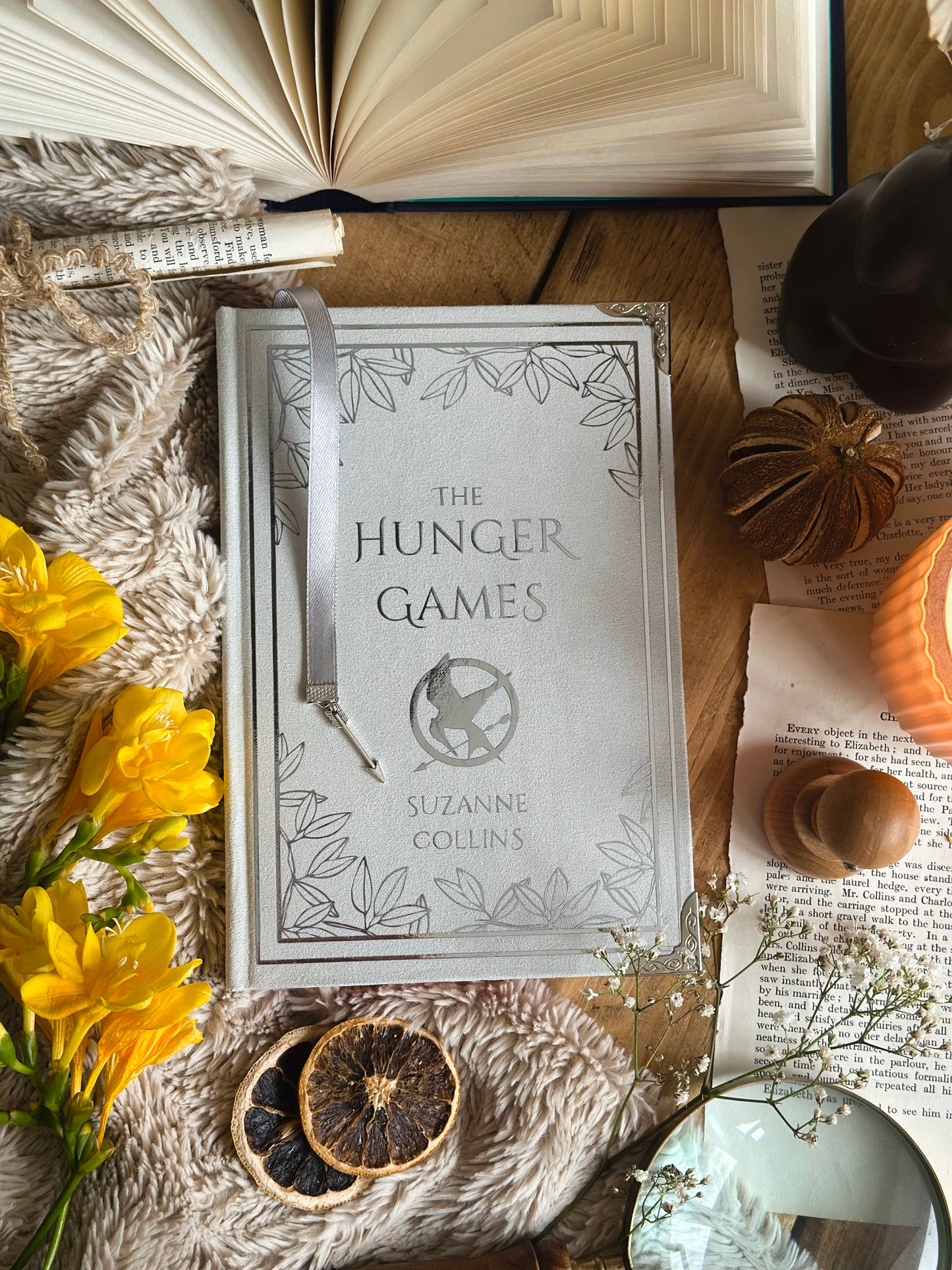 The Hunger Games Trilogy by Suzanne Collins plus The Ballad of Songbirds and Snakes | Handmade, Rebind, Special Edition