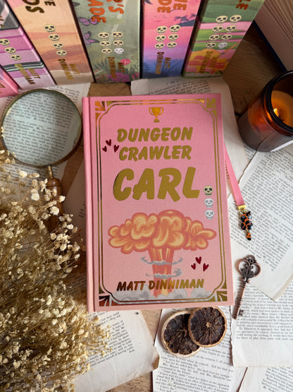 Dungeon Crawler Carl series by Matt Dinniman - The Royal Court of Princess Donut editions - book rebinds