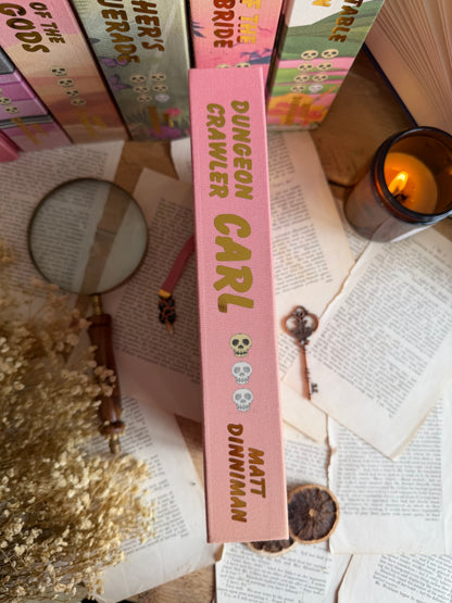 Dungeon Crawler Carl series by Matt Dinniman - The Royal Court of Princess Donut editions - book rebinds