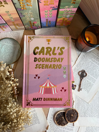 Dungeon Crawler Carl series by Matt Dinniman - The Royal Court of Princess Donut editions - book rebinds