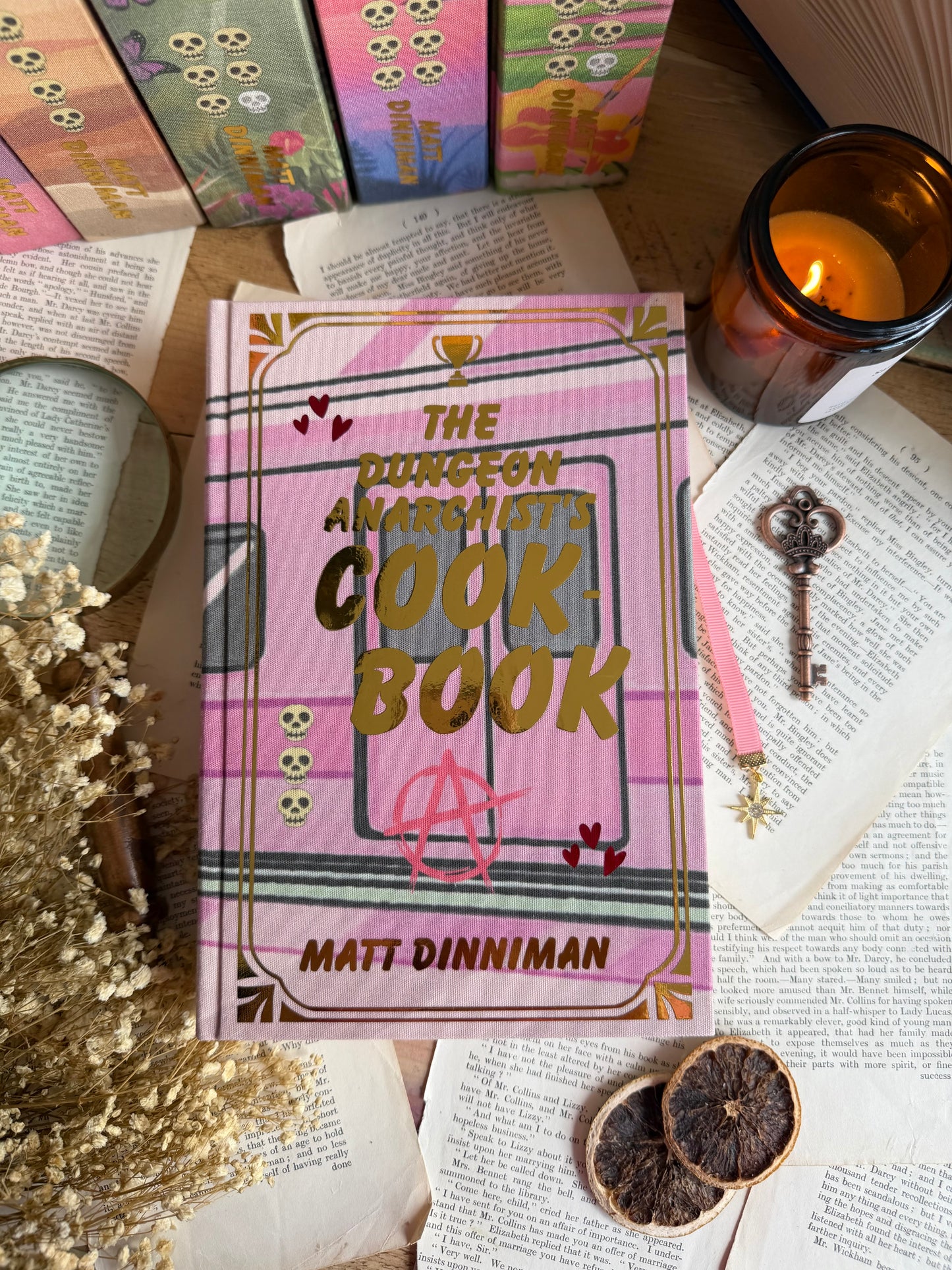 Dungeon Crawler Carl series by Matt Dinniman - The Royal Court of Princess Donut editions - book rebinds