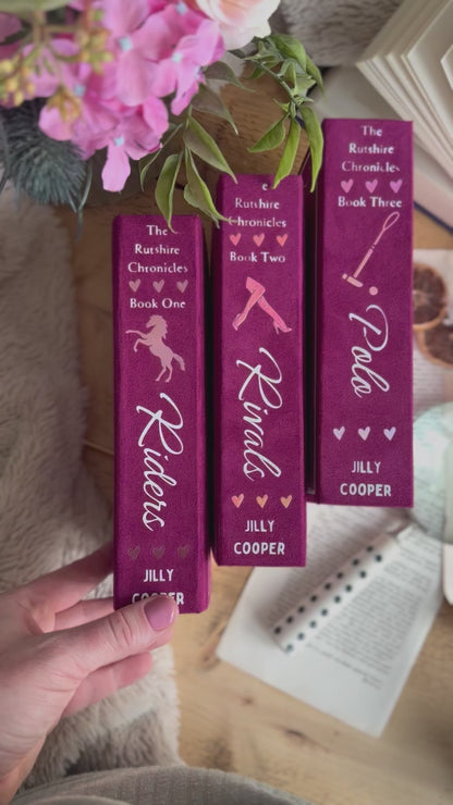 RIVALS series by Jilly Cooper Custom Book Rebind - The Rutshire Chronicles | Handmade, Rebind, Special Edition